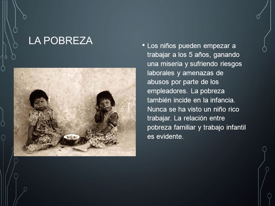 La pobreza