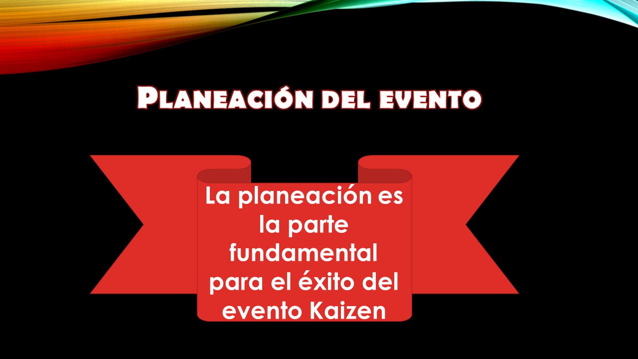 La planeación es la parte fundamental para el éxito del evento Kaizen