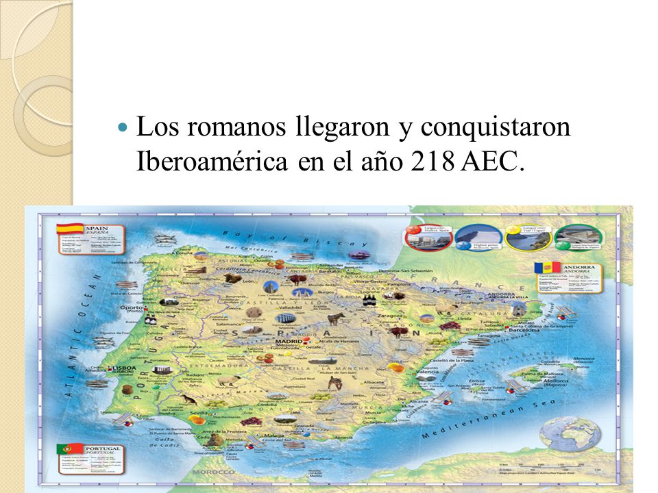 Los romanos llegaron y conquistaron Iberoamérica en el año 218 AEC.