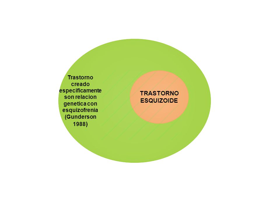 Trastorno creado especificamente son relacion genetica con esquizofrenia (Gunderson 1988)