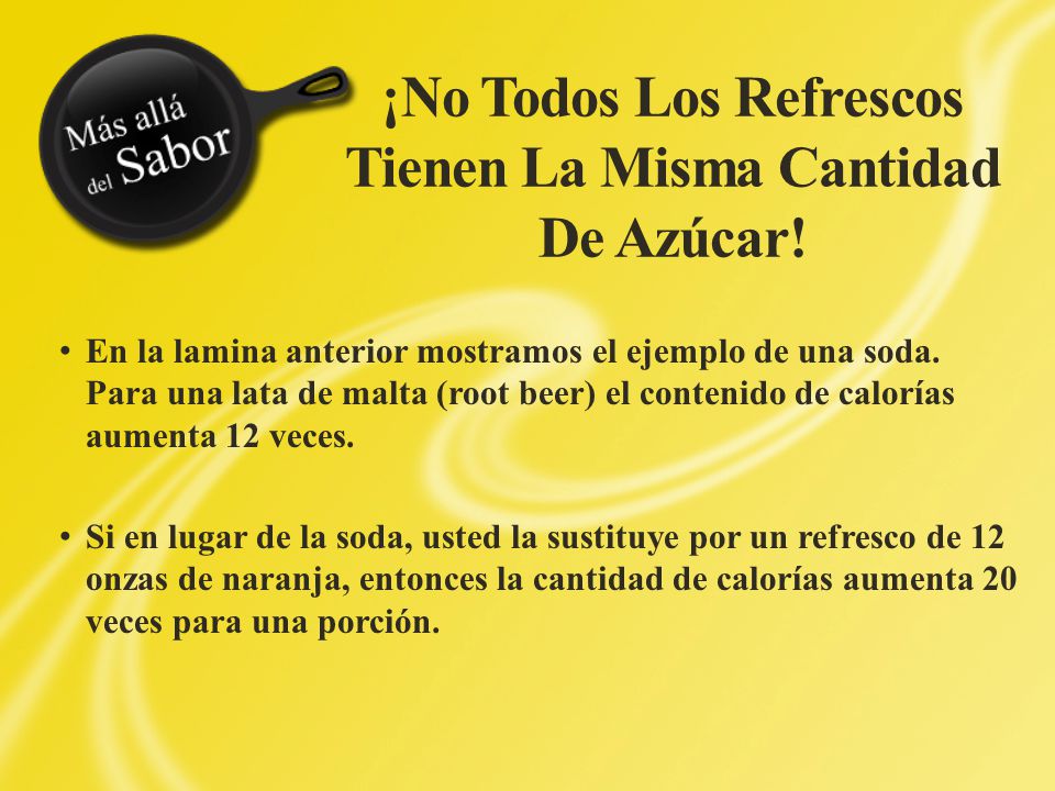 ¡No Todos Los Refrescos Tienen La Misma Cantidad De Azúcar!