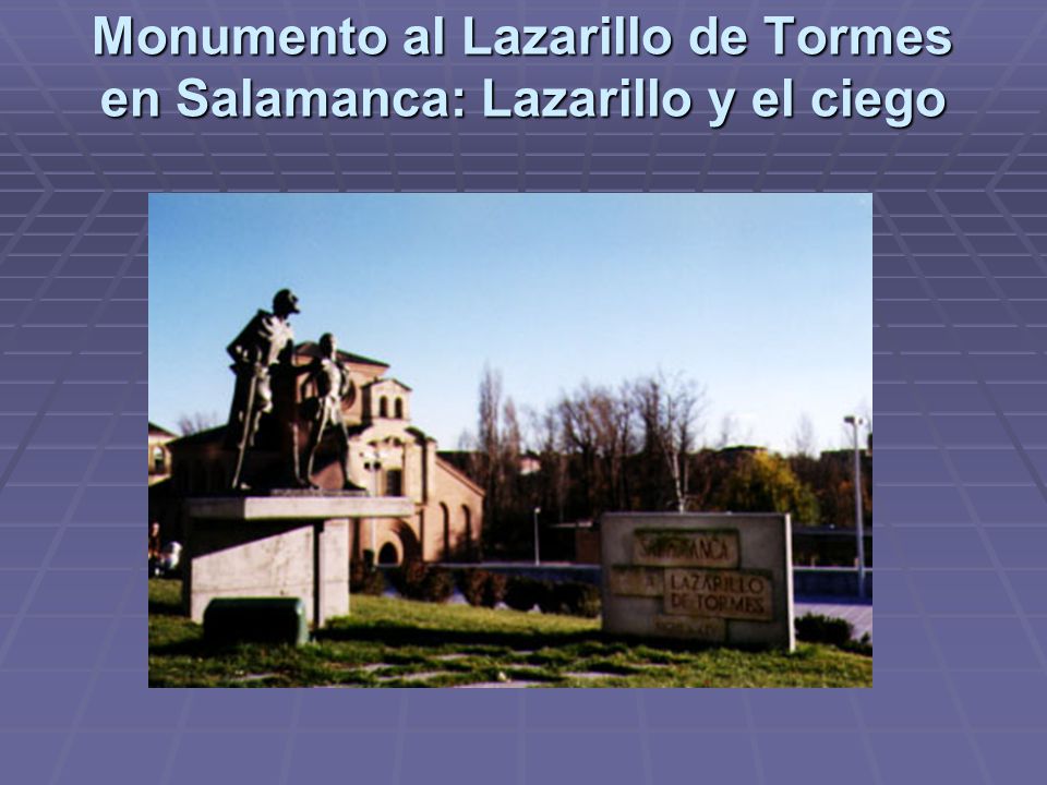 Monumento al Lazarillo de Tormes en Salamanca: Lazarillo y el ciego