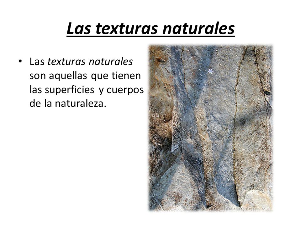 Las texturas naturales