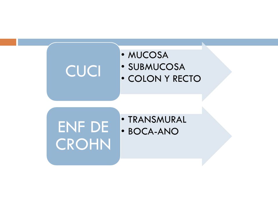 MUCOSA SUBMUCOSA COLON Y RECTO CUCI TRANSMURAL BOCA-ANO ENF DE CROHN