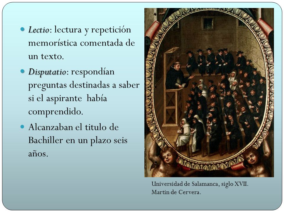 Lectio: lectura y repetición memorística comentada de un texto.