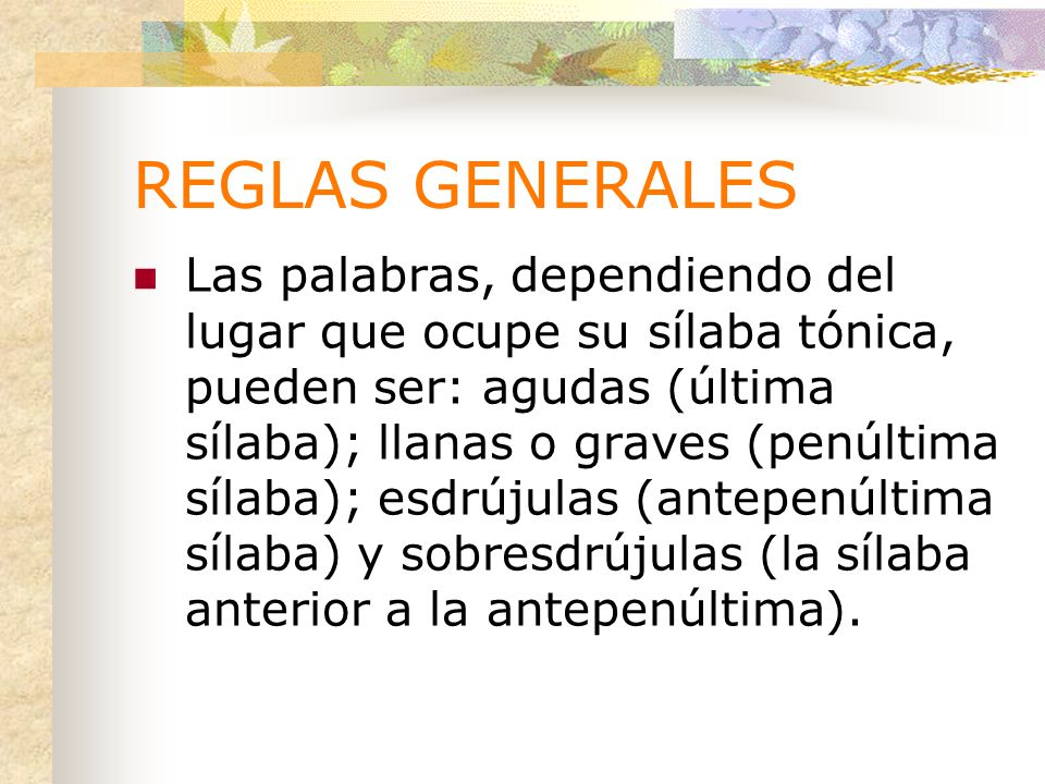 ORTOGRAFÍA Reglas generales. - ppt descargar