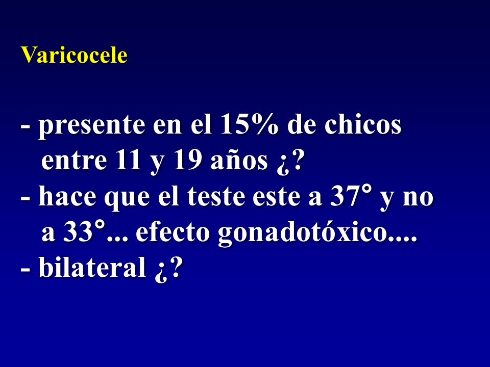 - presente en el 15% de chicos entre 11 y 19 años ¿