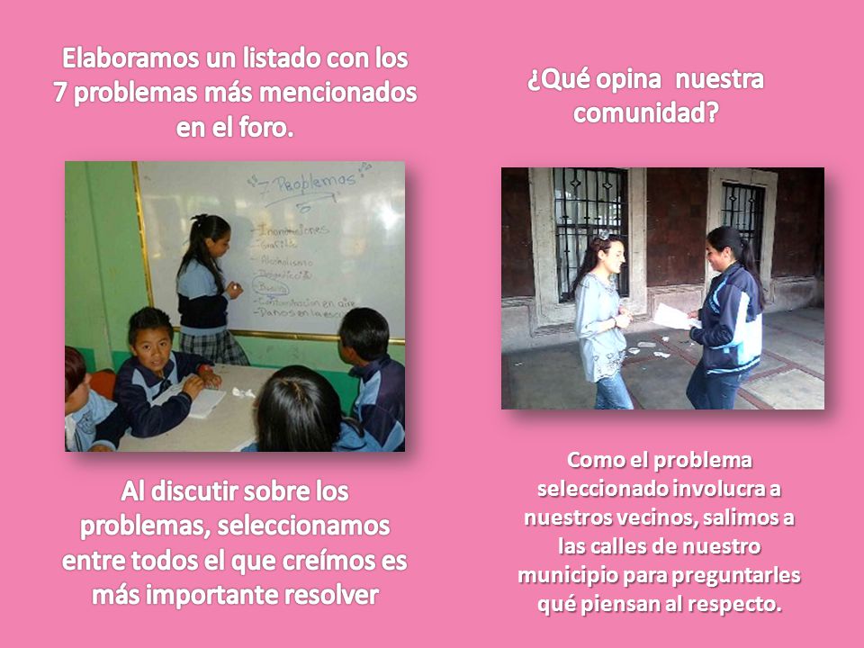 Elaboramos un listado con los 7 problemas más mencionados en el foro.