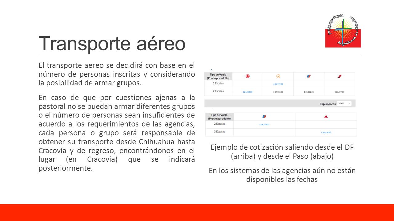 En los sistemas de las agencias aún no están disponibles las fechas