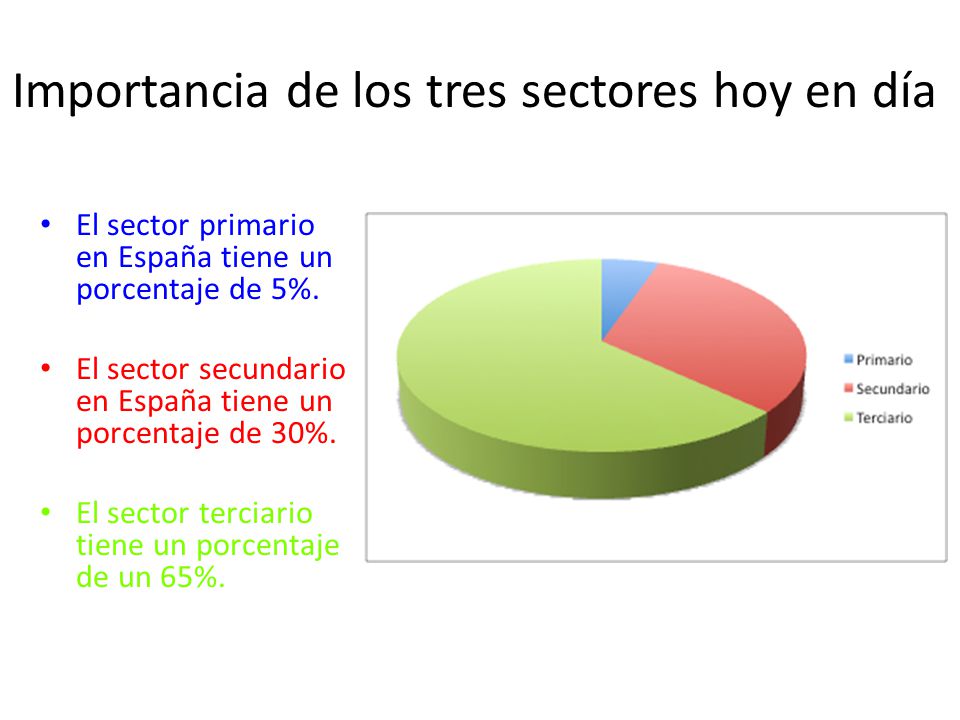 Importancia de los tres sectores hoy en día