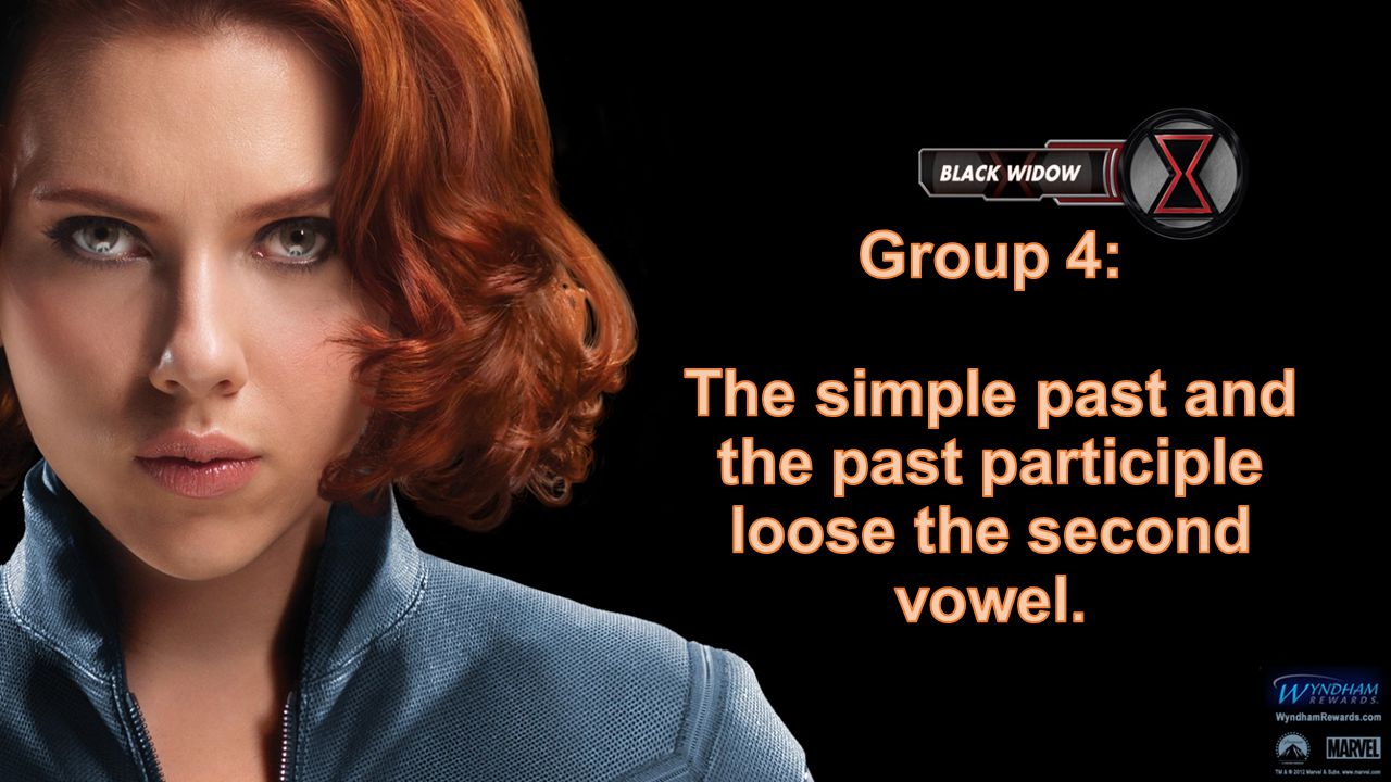 Group 4: The simple past and the past participle loose the second vowel.