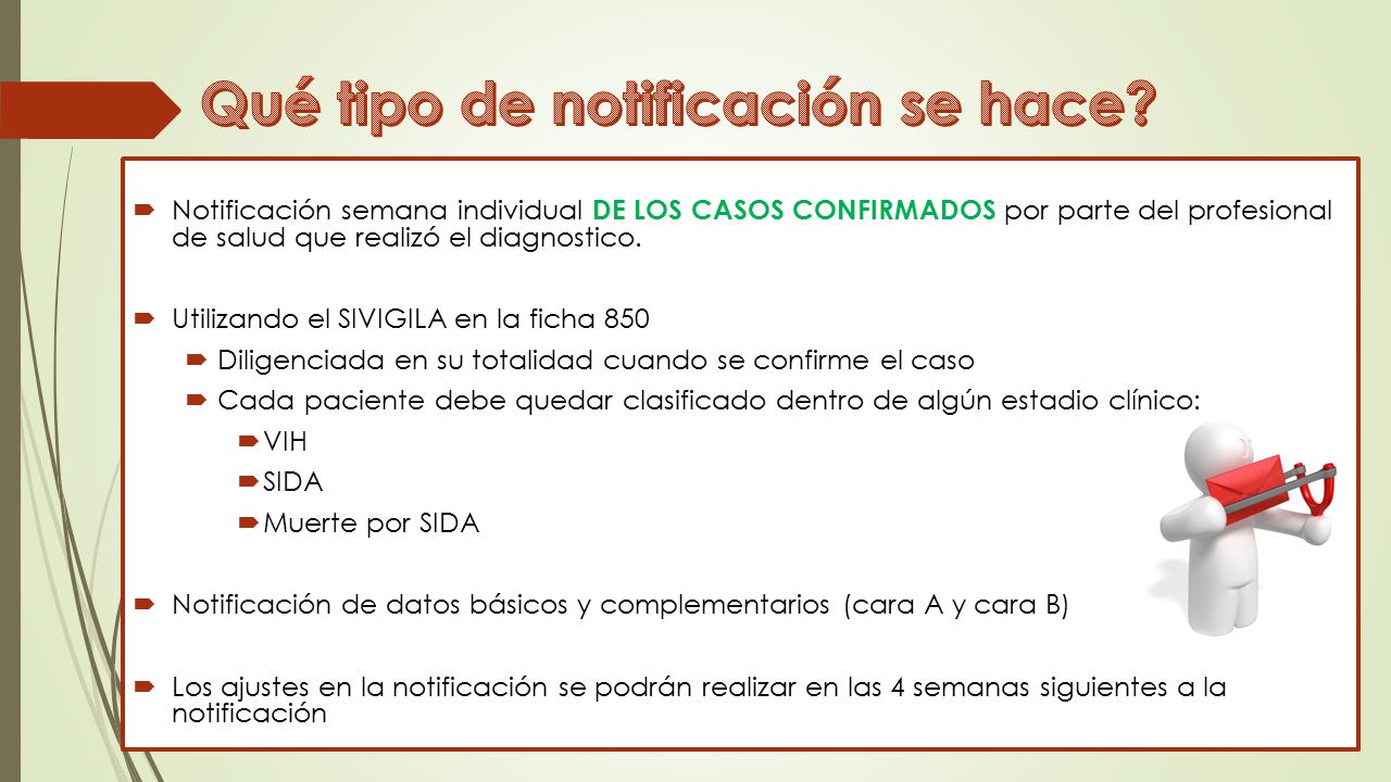 Qué tipo de notificación se hace