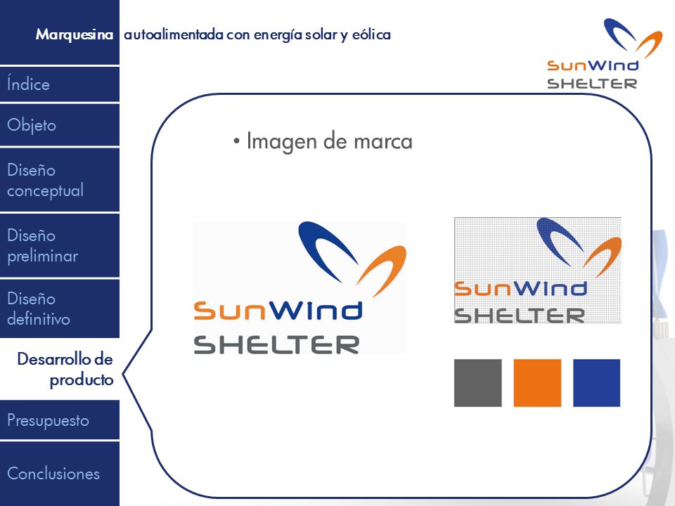 Imagen de marca Índice Objeto Diseño conceptual Diseño preliminar