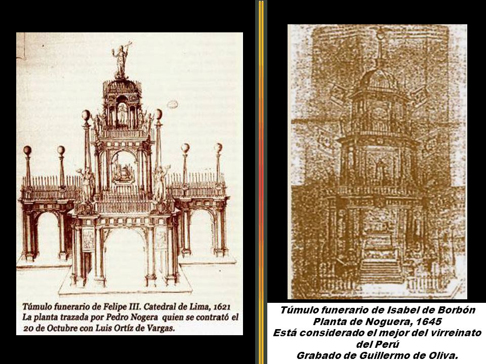 Túmulo funerario de Isabel de Borbón Planta de Noguera, 1645