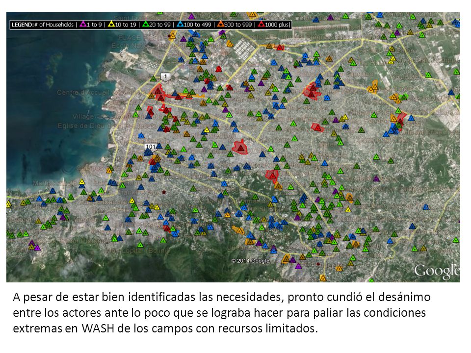 A pesar de estar bien identificadas las necesidades, pronto cundió el desánimo entre los actores ante lo poco que se lograba hacer para paliar las condiciones extremas en WASH de los campos con recursos limitados.