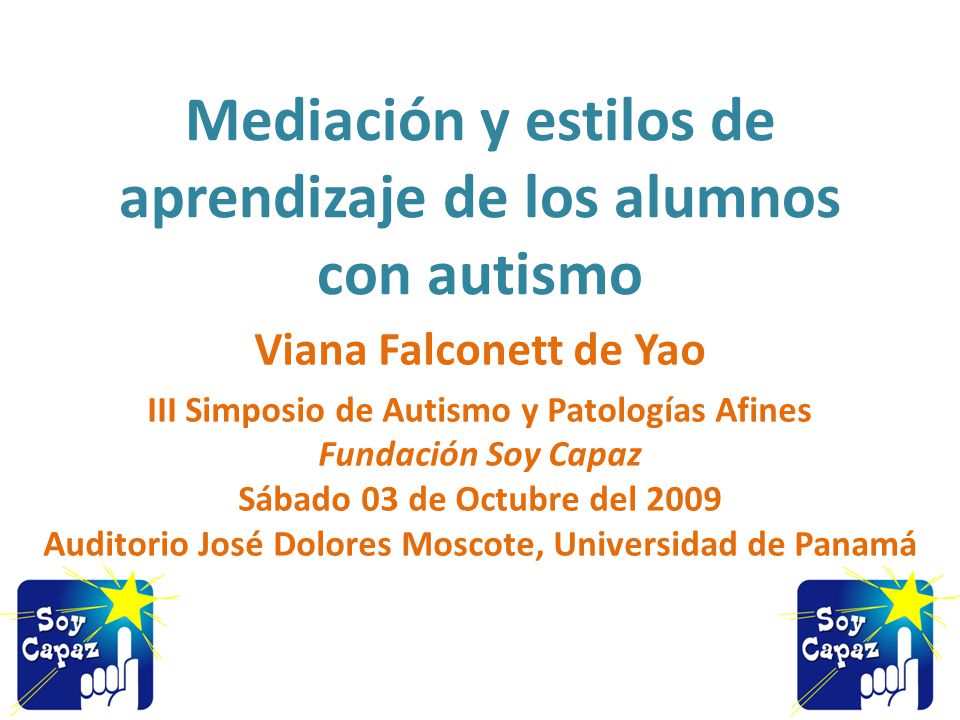 Mediación y estilos de aprendizaje de los alumnos con autismo