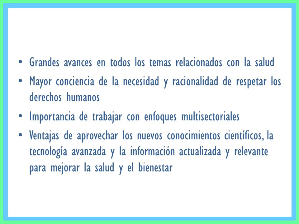 Grandes avances en todos los temas relacionados con la salud