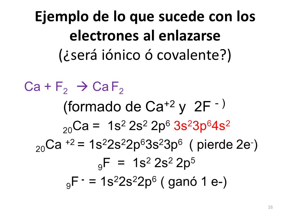 Ejemplo de lo que sucede con los electrones al enlazarse (¿será iónico ó covalente )