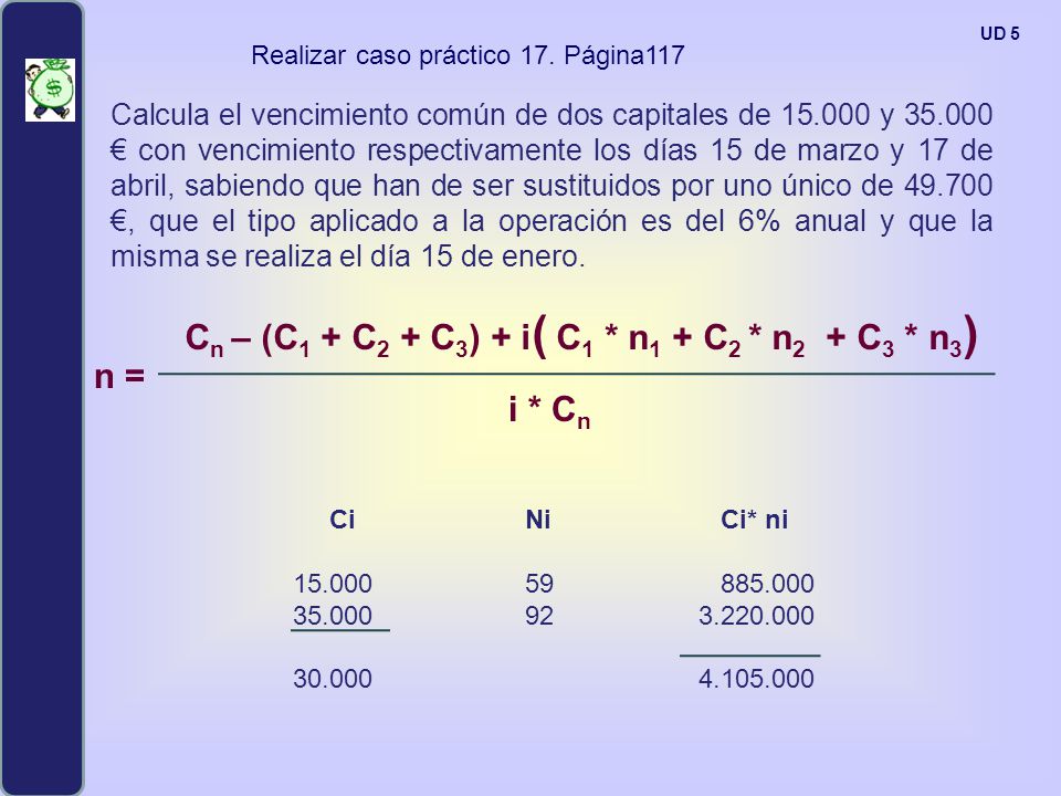 Cn – (C1 + C2 + C3) + i( C1 * n1 + C2 * n2 + C3 * n3) n = i * Cn