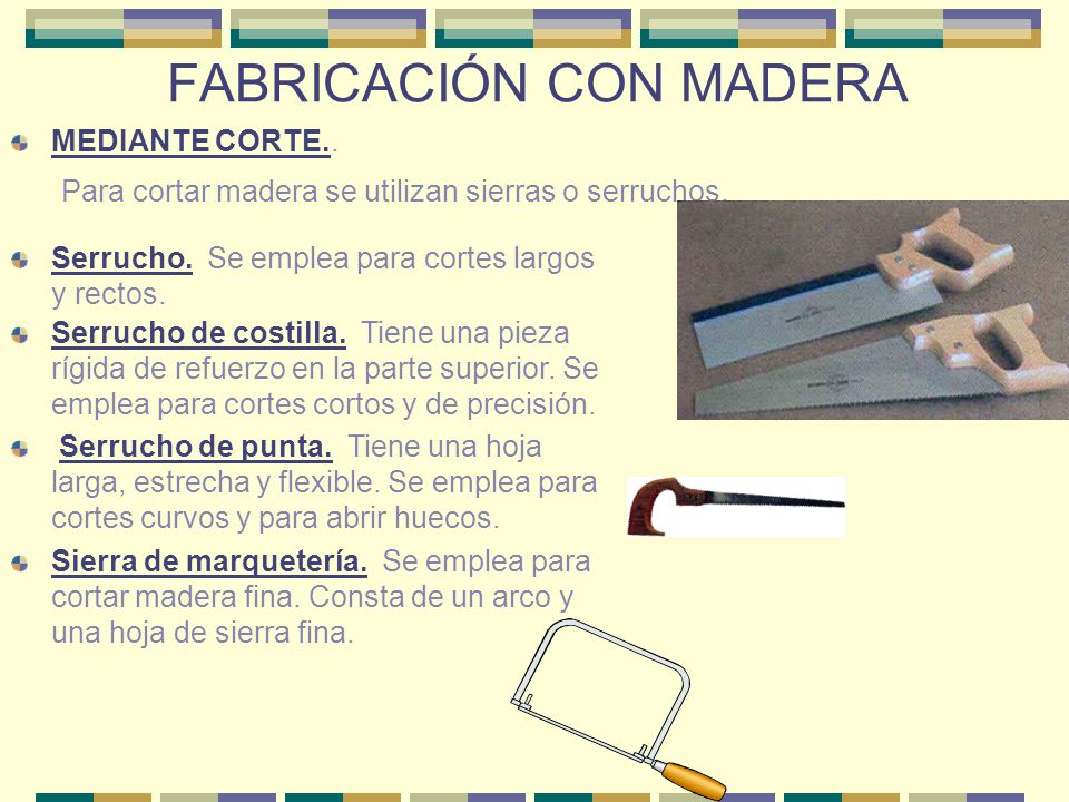 FABRICACIÓN CON MADERA