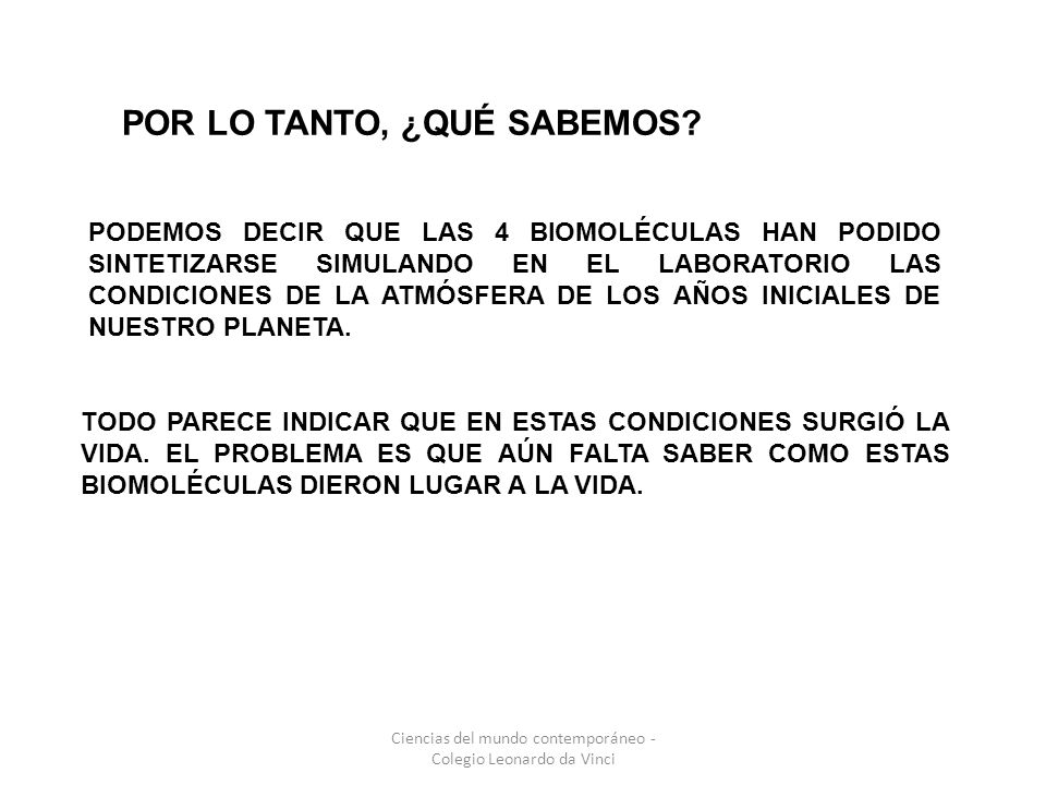 Ciencias del mundo contemporáneo - Colegio Leonardo da Vinci