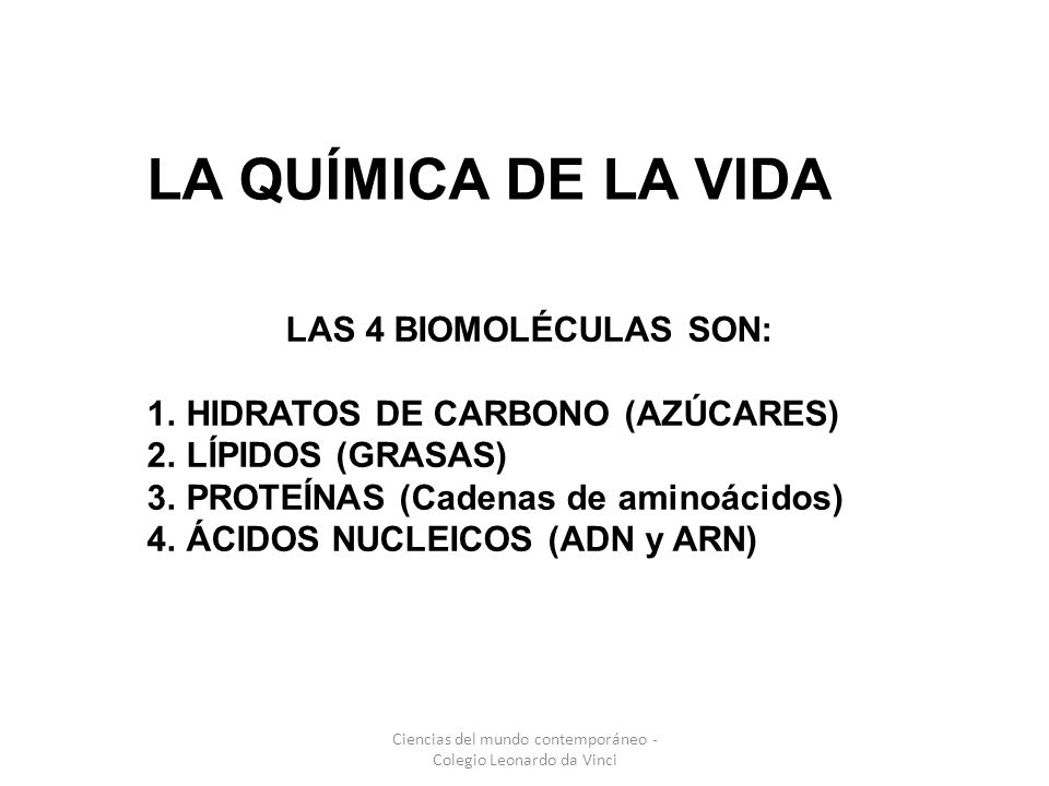 Ciencias del mundo contemporáneo - Colegio Leonardo da Vinci