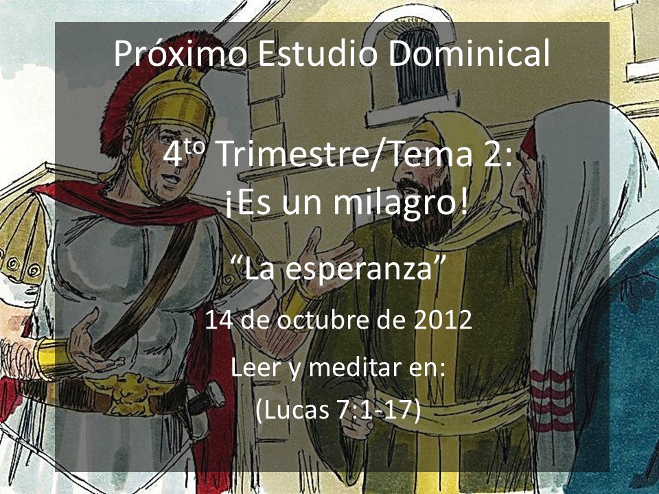 Próximo Estudio Dominical