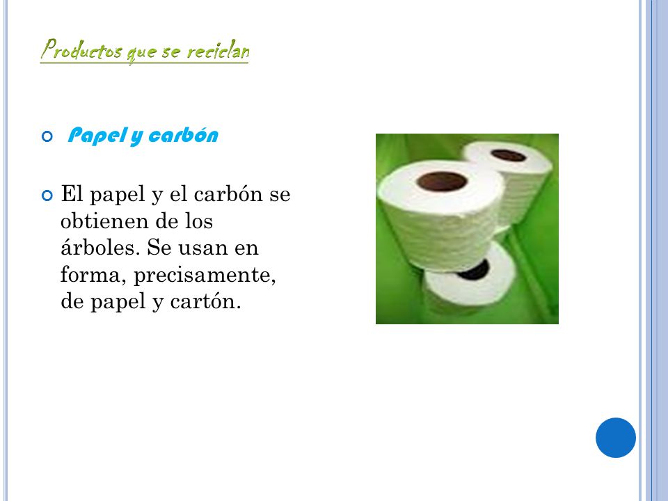 Productos que se reciclan