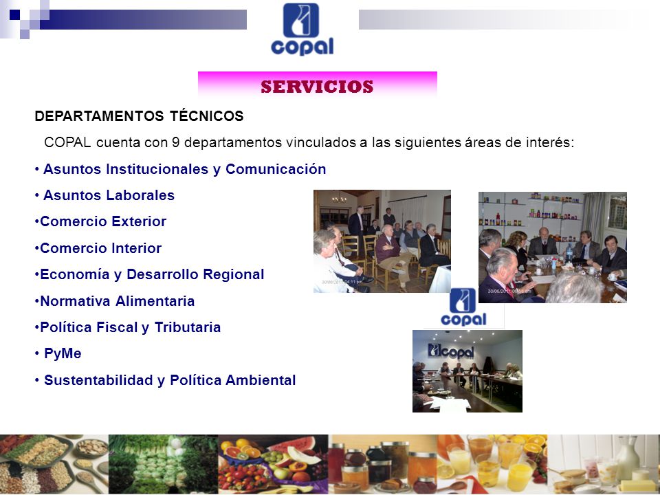 SERVICIOS DEPARTAMENTOS TÉCNICOS