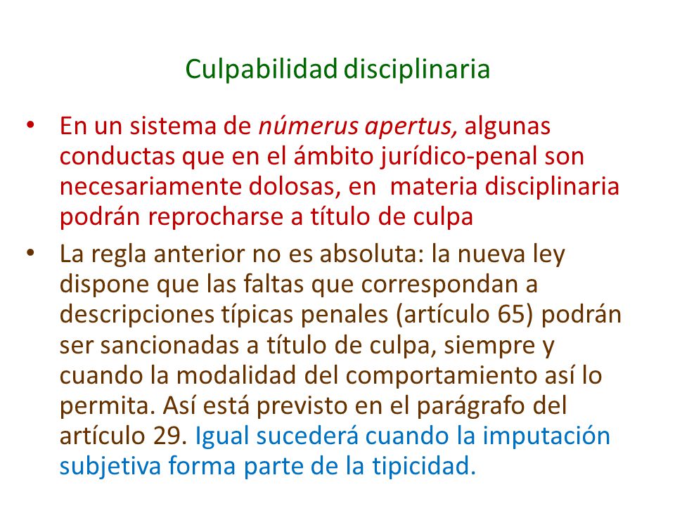 Culpabilidad disciplinaria