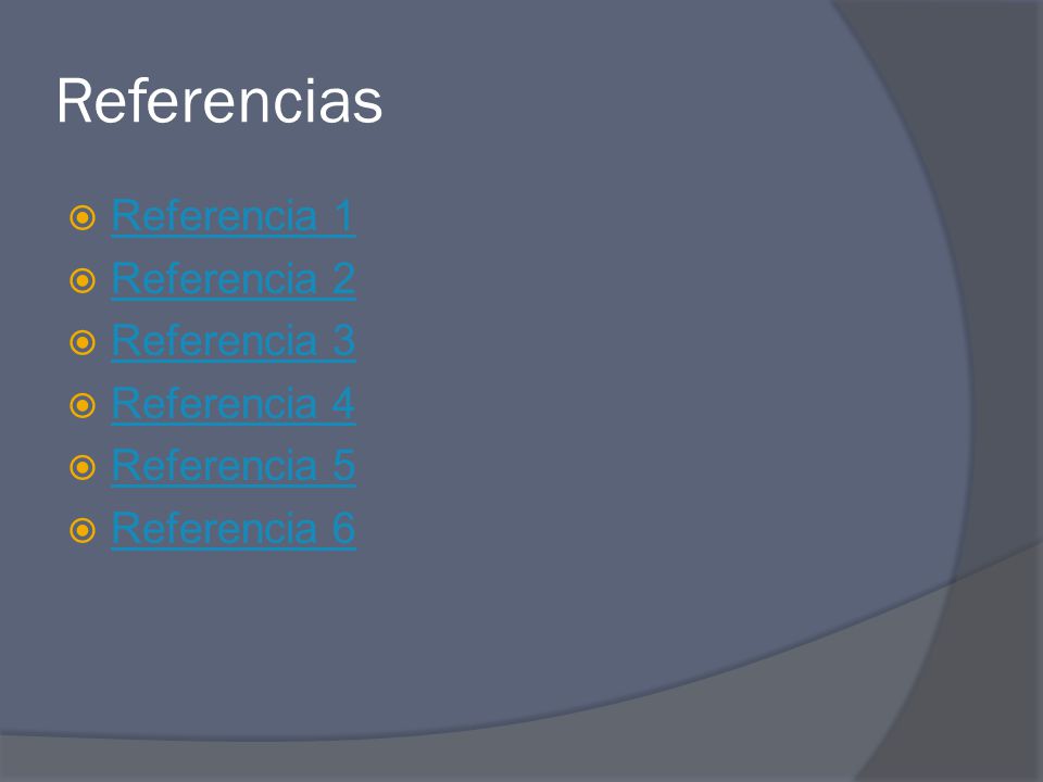 Referencias Referencia 1 Referencia 2 Referencia 3 Referencia 4