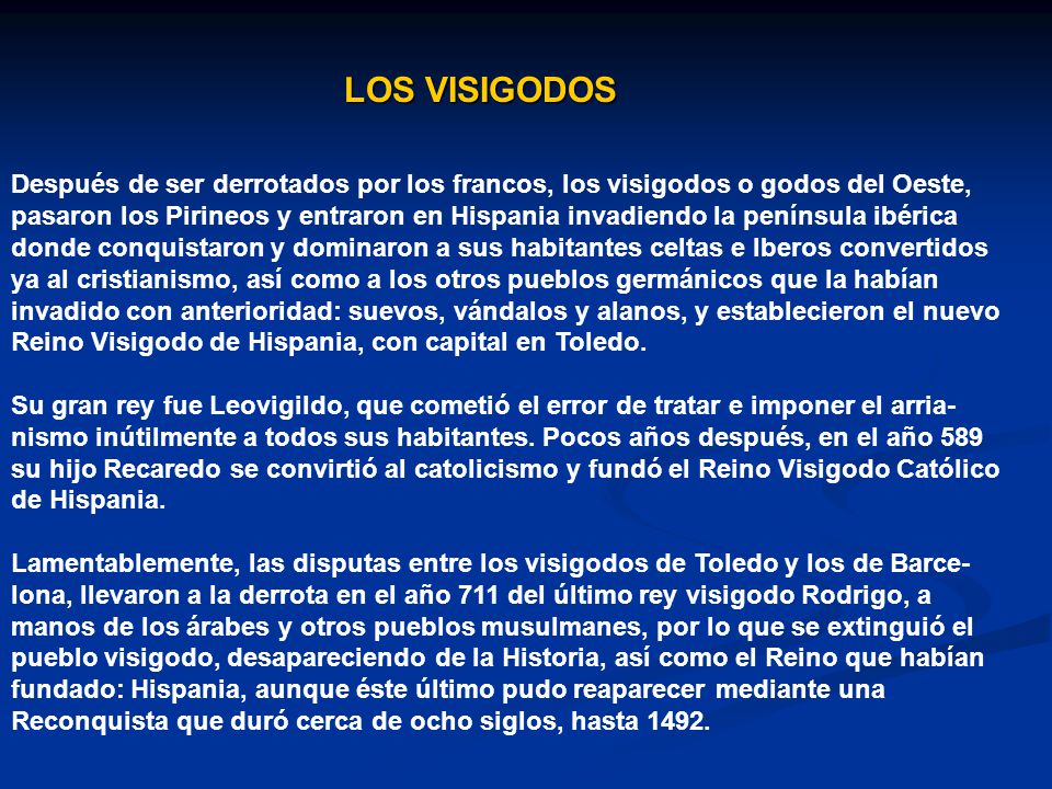 LOS VISIGODOS