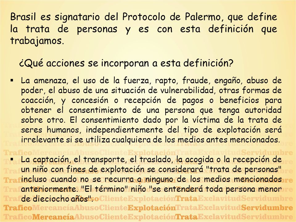 ¿Qué acciones se incorporan a esta definición