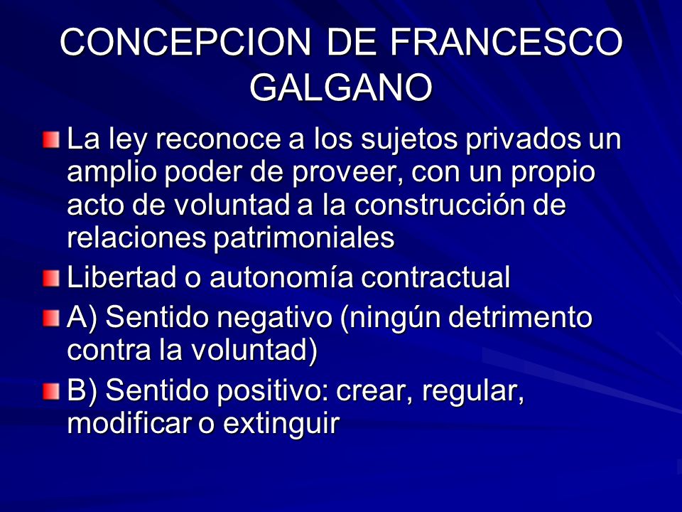 CONCEPCION DE FRANCESCO GALGANO