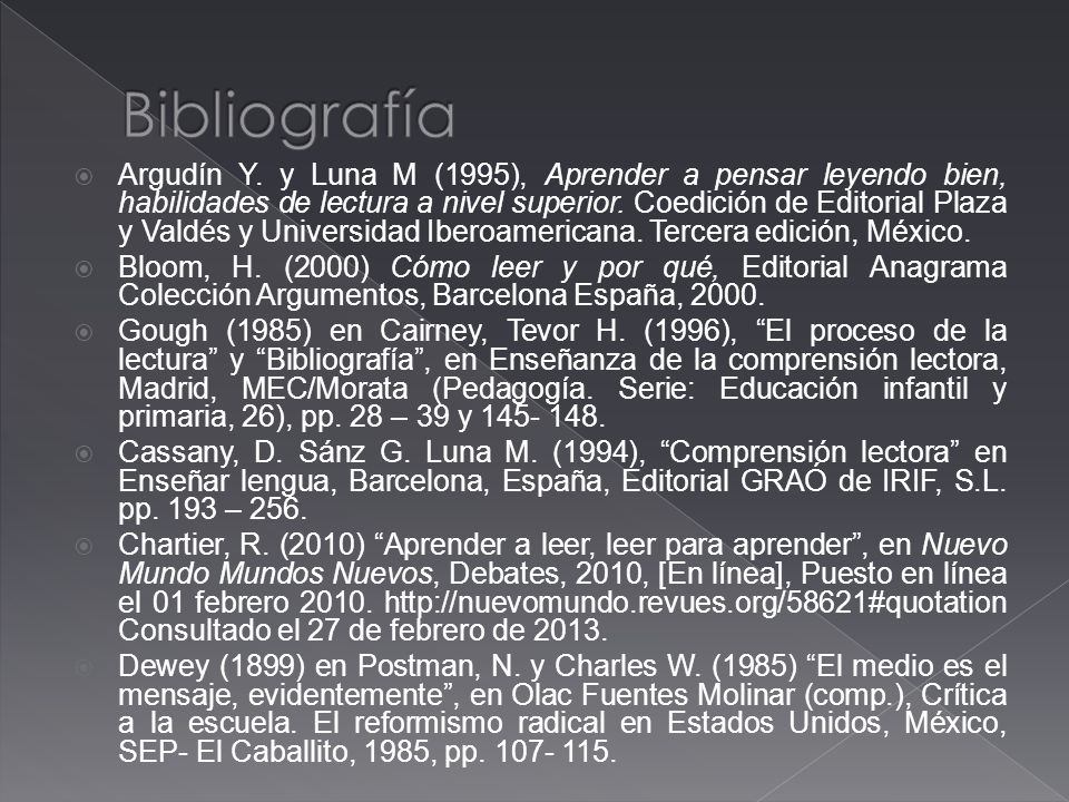 Bibliografía
