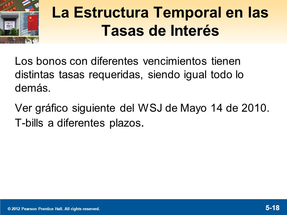 Las Tasas de Interés de Bonos con Diferente Vencimiento se Mueven Juntas