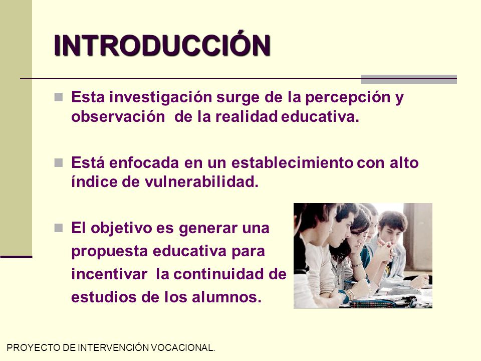 INTRODUCCIÓN Esta investigación surge de la percepción y observación de la realidad educativa.