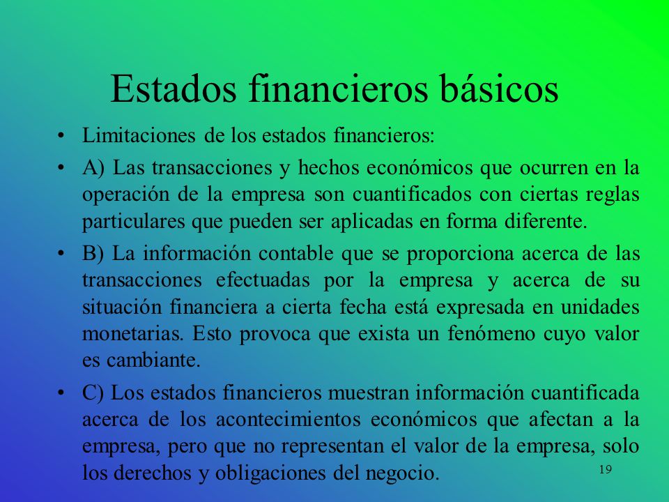 Estados financieros básicos