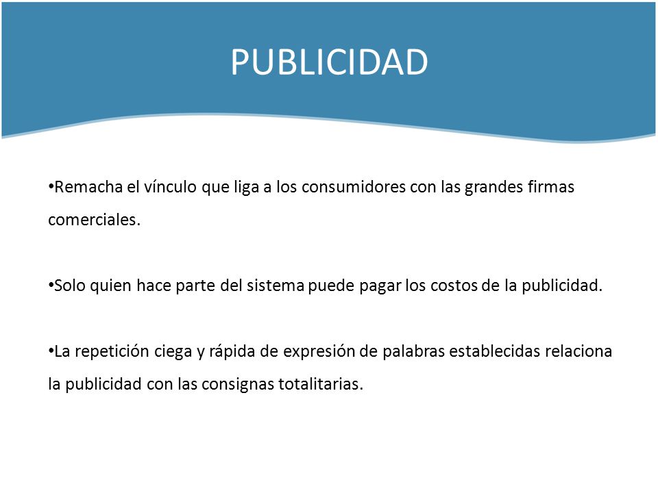 PUBLICIDAD Remacha el vínculo que liga a los consumidores con las grandes firmas comerciales.