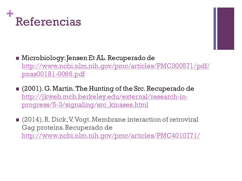 Referencias Microbiology: Jensen Et AL. Recuperado de   pnas pdf.