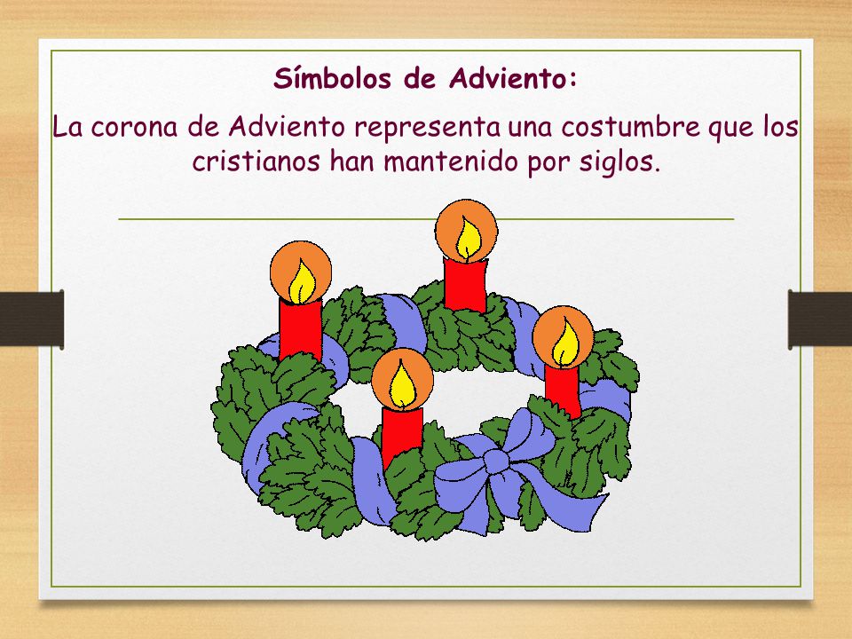 Símbolos de Adviento: La corona de Adviento representa una costumbre que los cristianos han mantenido por siglos.