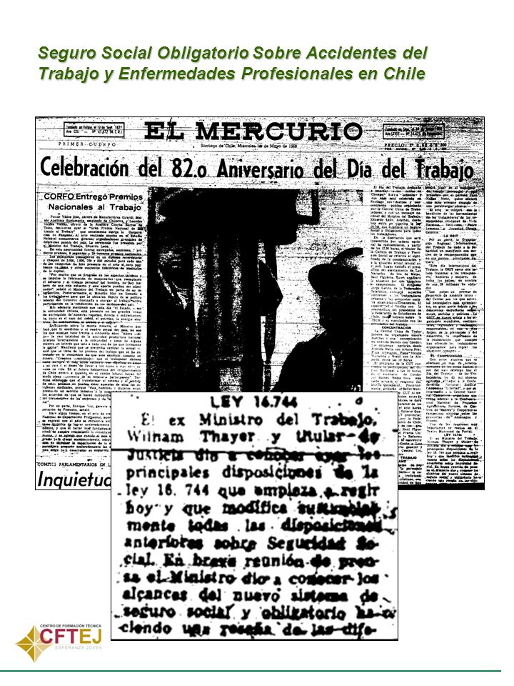 Seguro Social Obligatorio Sobre Accidentes del Trabajo y Enfermedades Profesionales en Chile