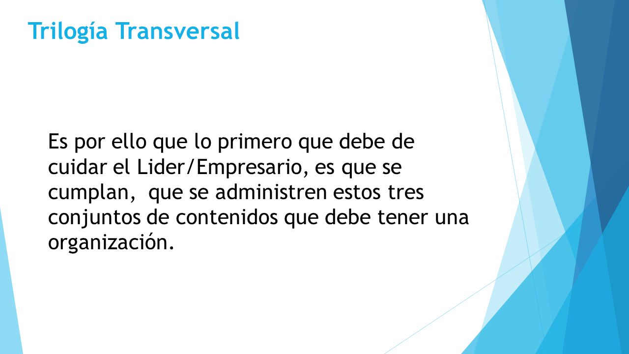 Trilogía Transversal