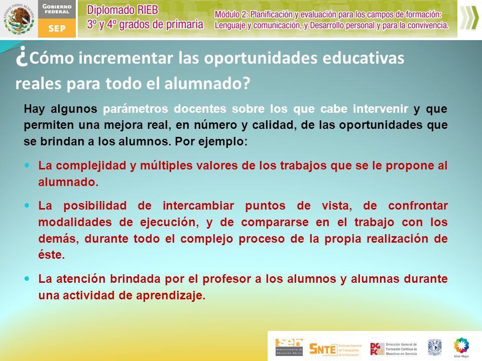 ¿Cómo incrementar las oportunidades educativas reales para todo el alumnado