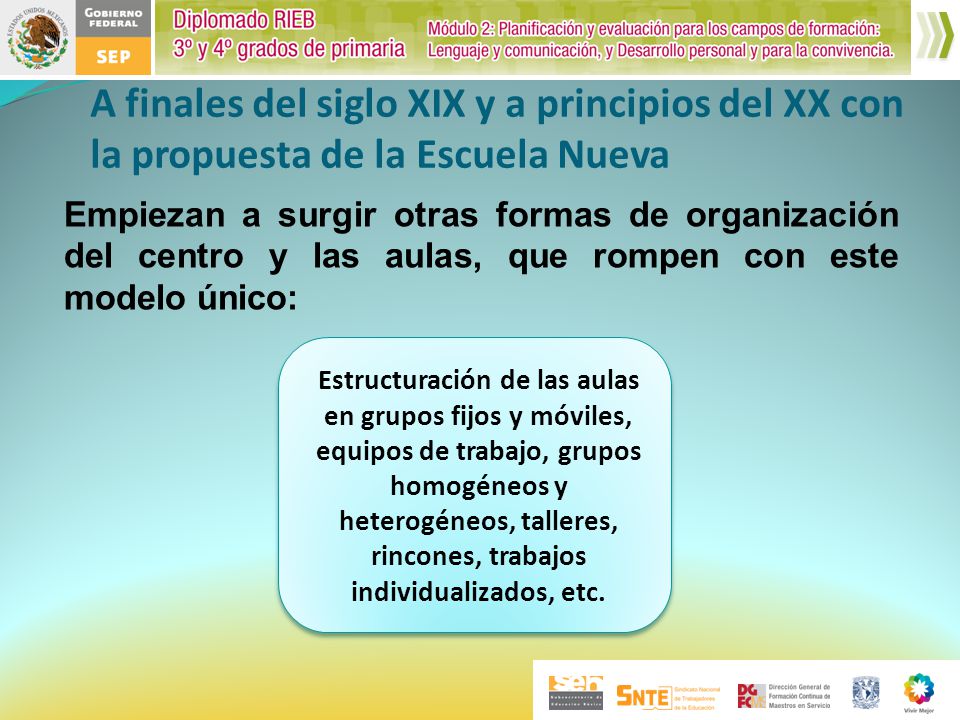 A finales del siglo XIX y a principios del XX con la propuesta de la Escuela Nueva