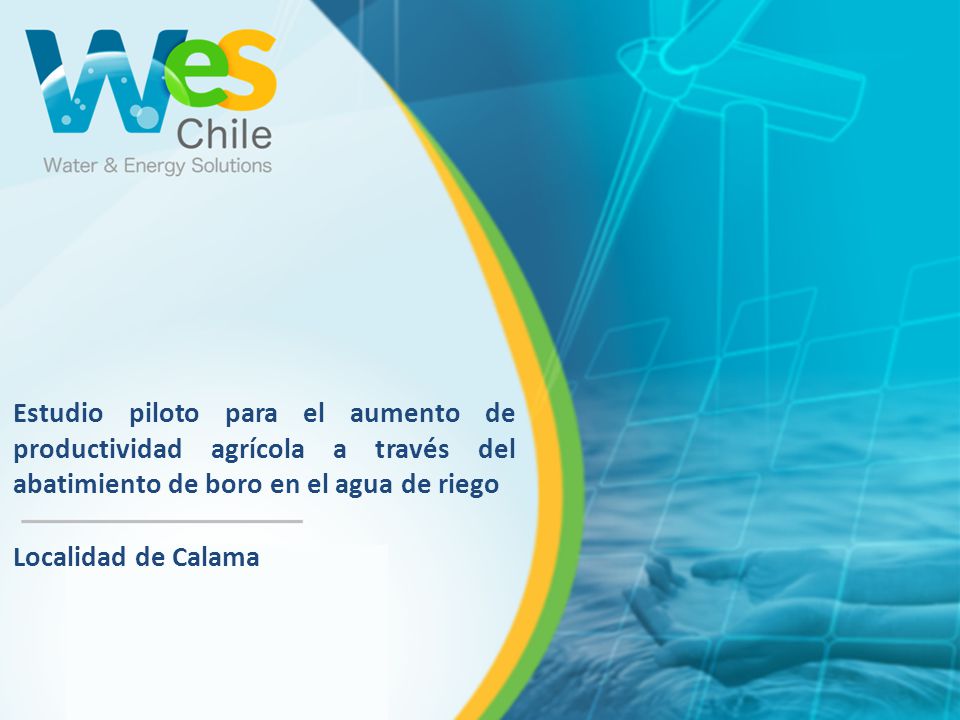 Estudio piloto para el aumento de productividad agrícola a través del abatimiento de boro en el agua de riego