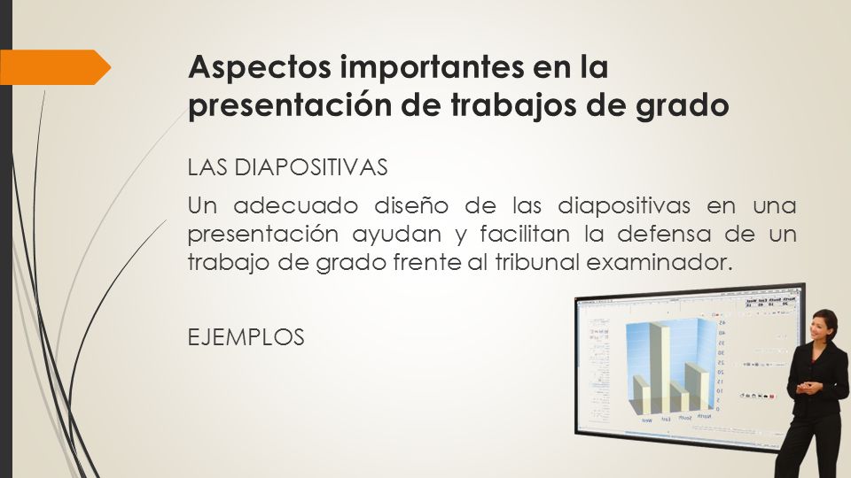 Aspectos importantes en la presentación de trabajos de grado