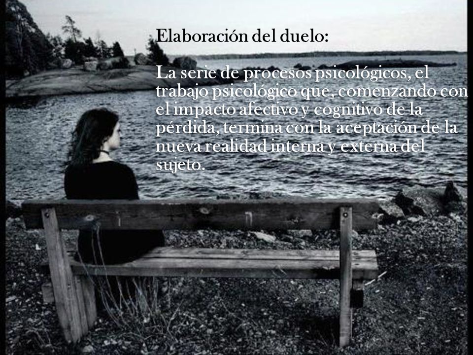 Elaboración del duelo: