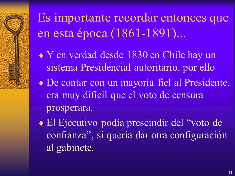 Es importante recordar entonces que en esta época ( )...