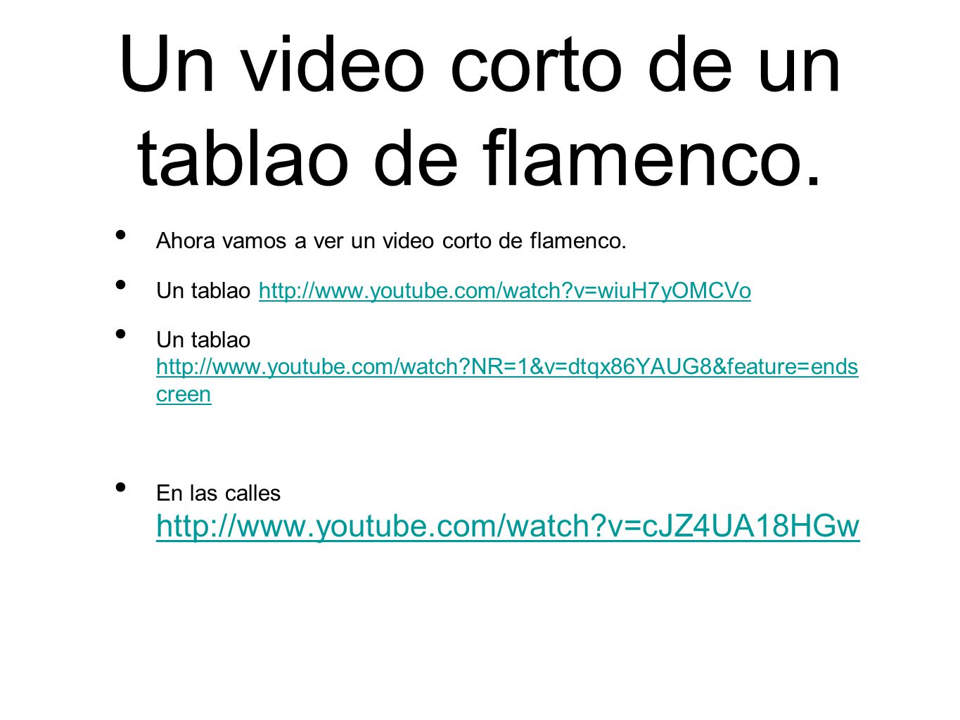 Un video corto de un tablao de flamenco.